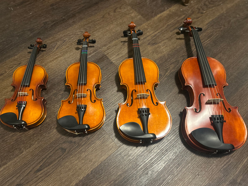 Instrument Sizes - Riverbend Strings